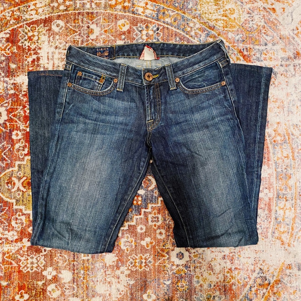 Lucky Brand Straight Leg Jeans (dark wash)